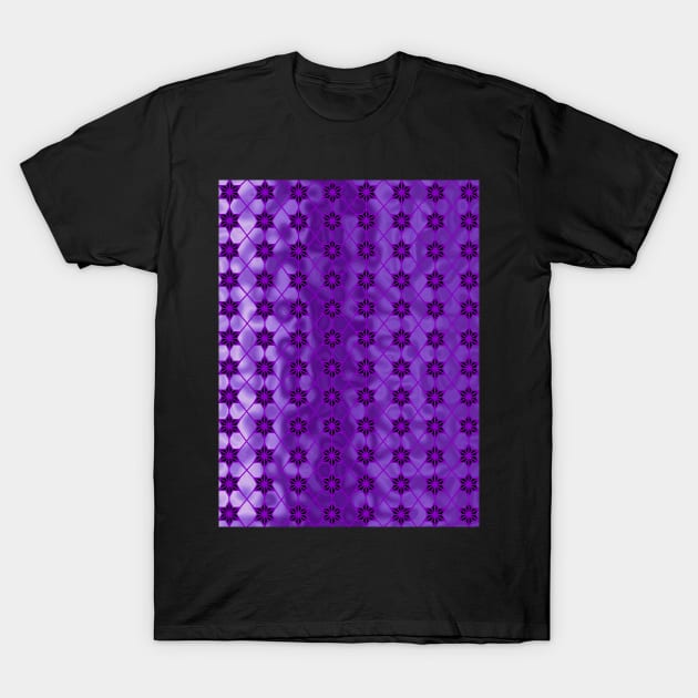 PURPLE Star Pattern T-Shirt by SartorisArt1